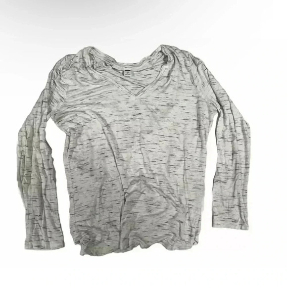 Women’s Old Navy Luxe White Long Sleeve V Neck Size Medium - Picture 1 of 4
